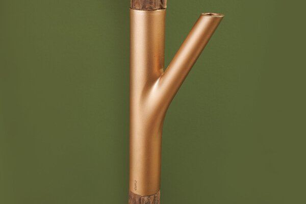 Stehlampe mit Haken 154 cm Holz Stoff E27 Modern HEDDA