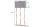 Stehlampe mit Haken 154 cm Holz Stoff E27 Modern HEDDA