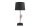 Tischlampe Metall Stoff E27 75 cm Schwarz Rosa Vogel
