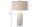 Nachttischlampe E27 61 cm Stahl Seegras Leinen in Braun Gold