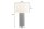 Tischlampe Schwarz Gold 70 cm hoch E27 Keramik Stoff
