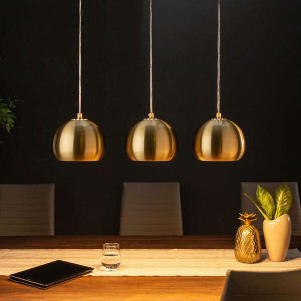 Brillante lampe à suspendre MIRRI Or Rétro Table à manger