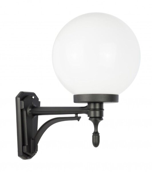 Wandleuchte Aluminium Schwarz Weiß E27 IP43 H:47 cm