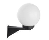 Wandleuchte Aluminium Schwarz Weiß E27 IP43 H:30 cm