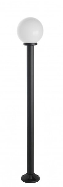Mastleuchte Stahl Schwarz Weiß E27 IP43 H:170 cm