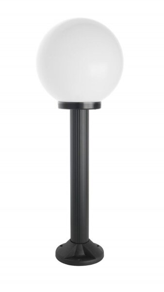Mastleuchte Stahl Schwarz Weiß E27 IP43 H:75 cm