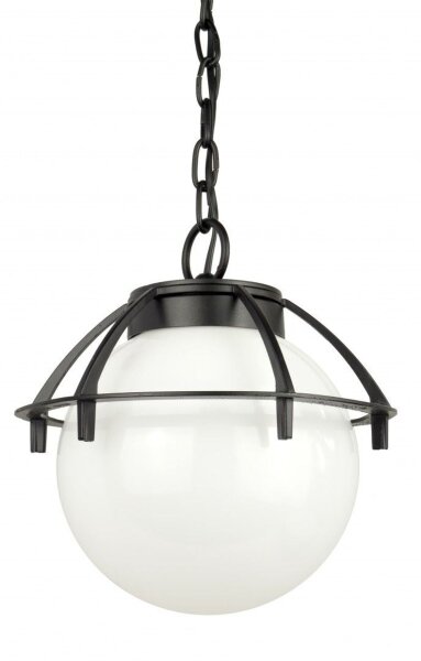 Pendelleuchte Aluminium Schwarz Weiß E27 IP43 B:25 cm