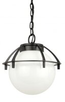 Pendelleuchte Aluminium Schwarz Weiß E27 IP43 B:25 cm