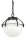 Pendelleuchte Aluminium Schwarz Wei&szlig; E27 IP43 B:25 cm