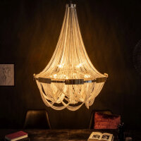 Lustre design salon Chaînes en métal...