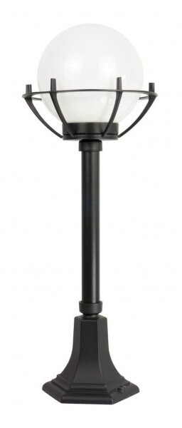 Wegeleuchte Aluminium Schwarz Weiß E27 IP43 H:72 cm