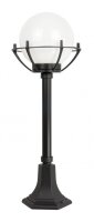 Wegeleuchte Aluminium Schwarz Weiß E27 IP43 H:72 cm