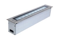 LED Einbaustrahler Glas Silber 4000K IP67 L:50 cm