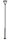 LED Mastleuchte Stahl Dunkelgrau 4000K IP65 H:438 cm