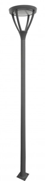 LED Mastleuchte Stahl Dunkelgrau 4000K IP65 H:318 cm
