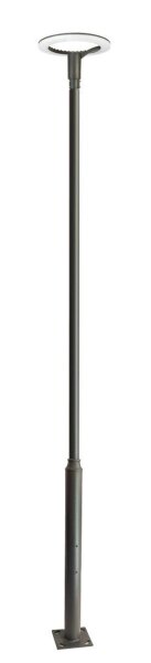 LED Mastleuchte Stahl Dunkelgrau 4000K H:425 cm