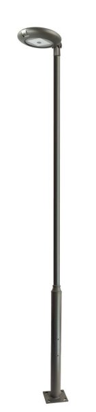 LED Mastleuchte Stahl Dunkelgrau 3000K IP65 H:410 cm