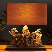 Lampe de table en bois flotté Lampe design Moderne...