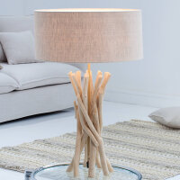 Lampe de table Ø40cm Moderne artistique en bois...