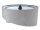 Lampe suspendue Table de salle à manger Gris Blanc Tissu Lampe