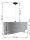 Lampe suspendue Table de salle à manger Gris Blanc Tissu Lampe