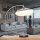 Lampe de table courbée Bauhaus ronde 45cm