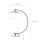 Lampe de table courbée Bauhaus ronde 45cm