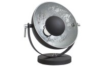 Lampe de table Ø30cm ronde rétro noir...