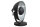 Lampe de table Ø30cm ronde rétro noir argenté