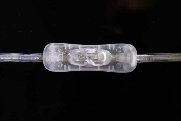 Elégante lampe de table AQUAMENTI Bleu Blanc Verre Tissu