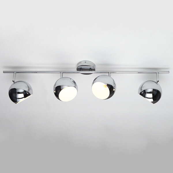 Spot de plafond stylé Chrome Rétro long E14