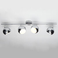 Spot de plafond stylé Chrome Rétro long E14
