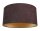 Suspension Marron Or Tissu rond R&eacute;tro Table &agrave; manger