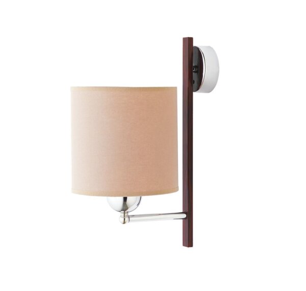 Applique murale KASULA crème marron Lampe chambre à coucher