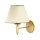 Applique murale laiton tissu abat-jour PENELO lampe E27