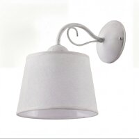 Applique murale blanche abat-jour LOCOLA Lampe de chambre...