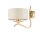 Applique murale tissu m&eacute;tal blanc shabby or DAGNO