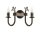 Applique murale shabby marron BELRAND Luminaire de salon