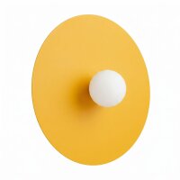 Wandleuchte Modern Stahl Glas Gelb Weiß G9...