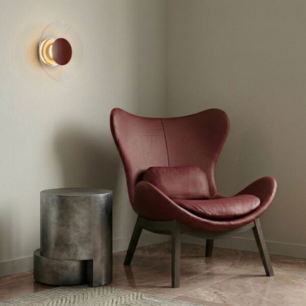 LED Wandleuchte Beige Transparent Stahl 3000K B:28 cm