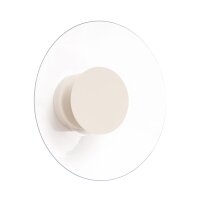 LED Wandleuchte Beige Transparent Stahl 4000K B:28 cm