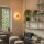 LED Wandleuchte Beige Transparent Stahl 4000K B:28 cm