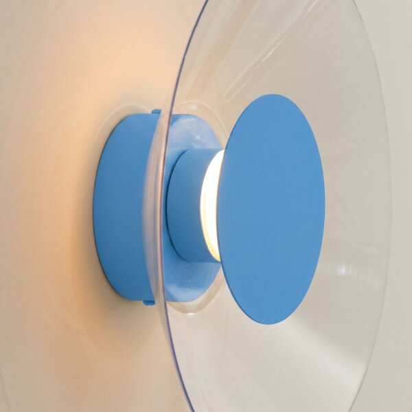 LED Wandleuchte Hellblau Transparent 3000K B:28 cm