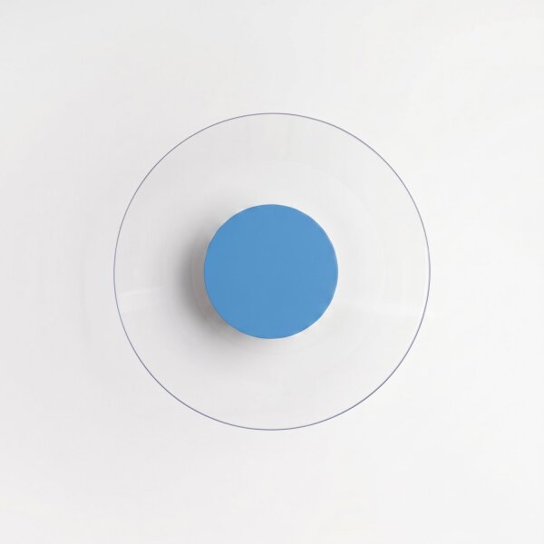 LED Wandleuchte Hellblau Transparent 4000K B:28 cm