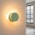 LED Wandleuchte Olivgrün Transparent 3000K B:28 cm rund