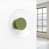 LED Wandleuchte Olivgrün Transparent 4000K rund B:28 cm