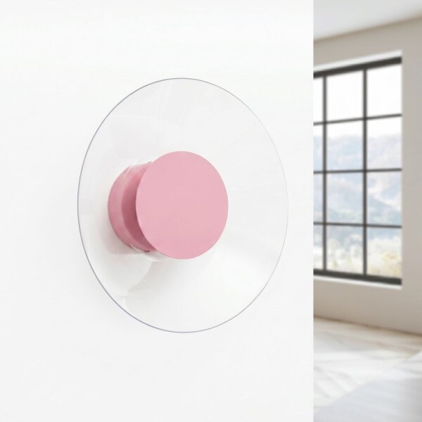 LED Wandleuchte Pink Stahl Plexiglas 3000K B:28 cm rund