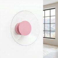 LED Wandleuchte Pink Stahl Plexiglas 3000K B:28 cm rund