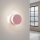 LED Wandleuchte Pink Transparent Stahl 4000K B:28 cm