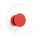 LED Wandleuchte Rot Stahl Plexiglas 3000K B:28 cm rund